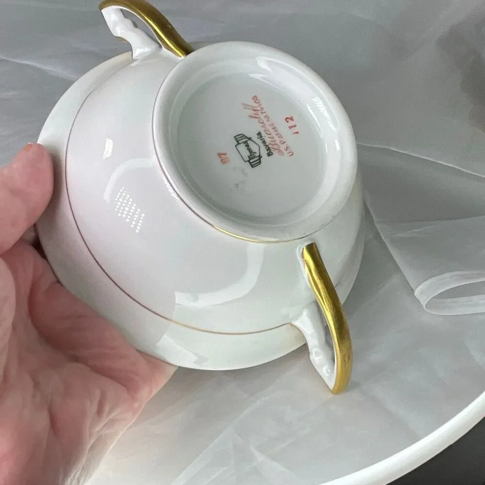 Thomas Briarcliff pattern Lugged cereal  bowl ( Bavaria Germany) 1920’s/30’s